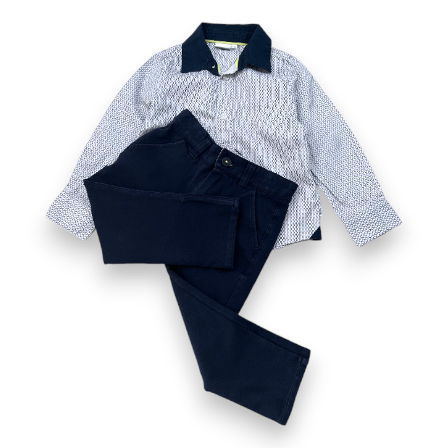 HUGO BOSS - Blue shirt and trousers set - 3 years