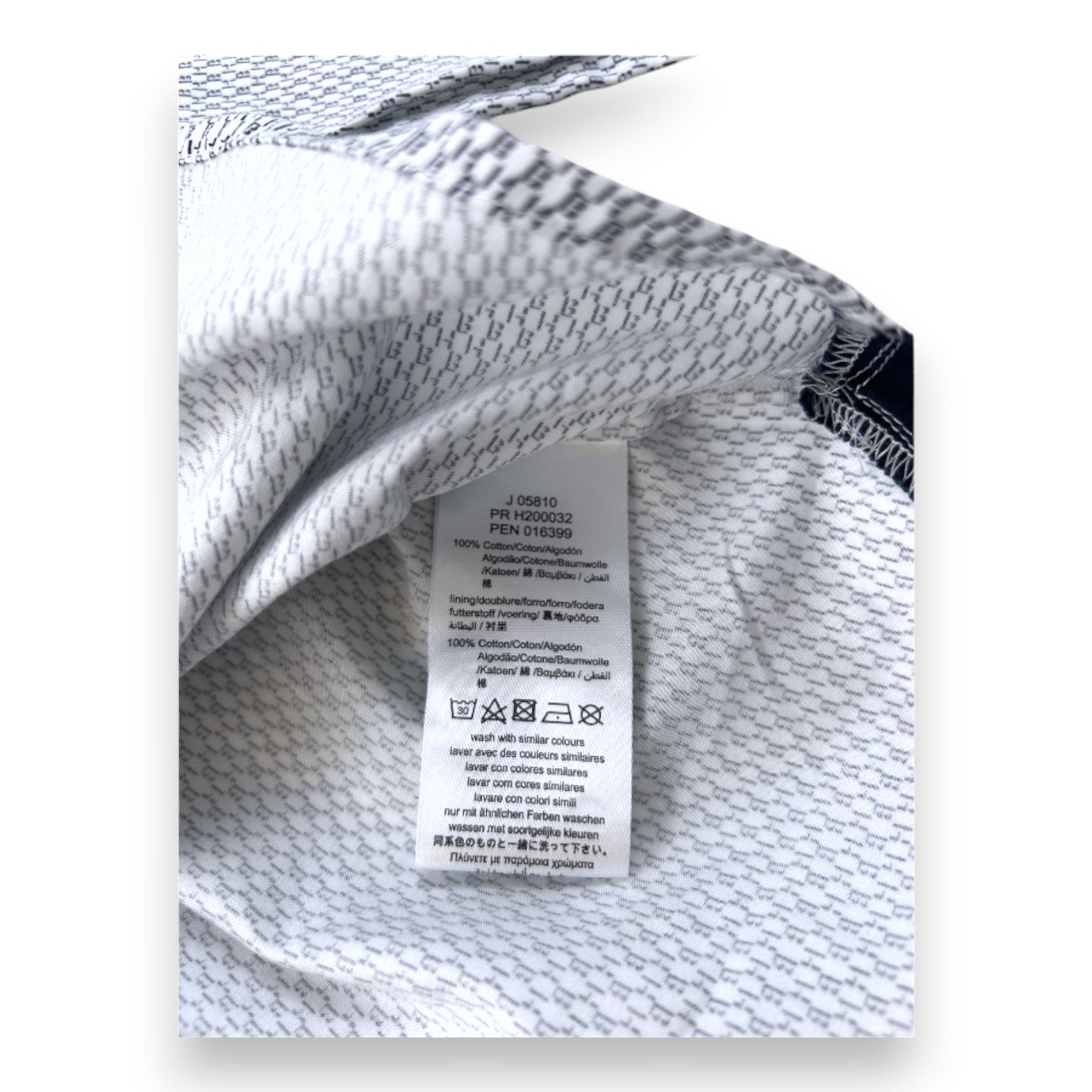 HUGO BOSS - Blaues Hemd- und Hosenset - 3 Jahre