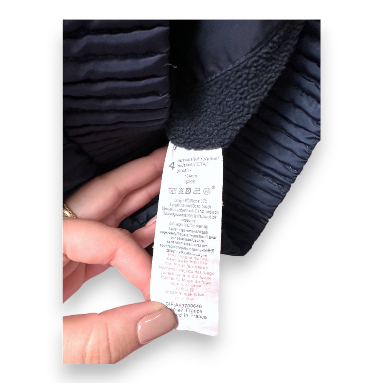 IKKS - Marineblaue Daunenjacke - 4 Jahre