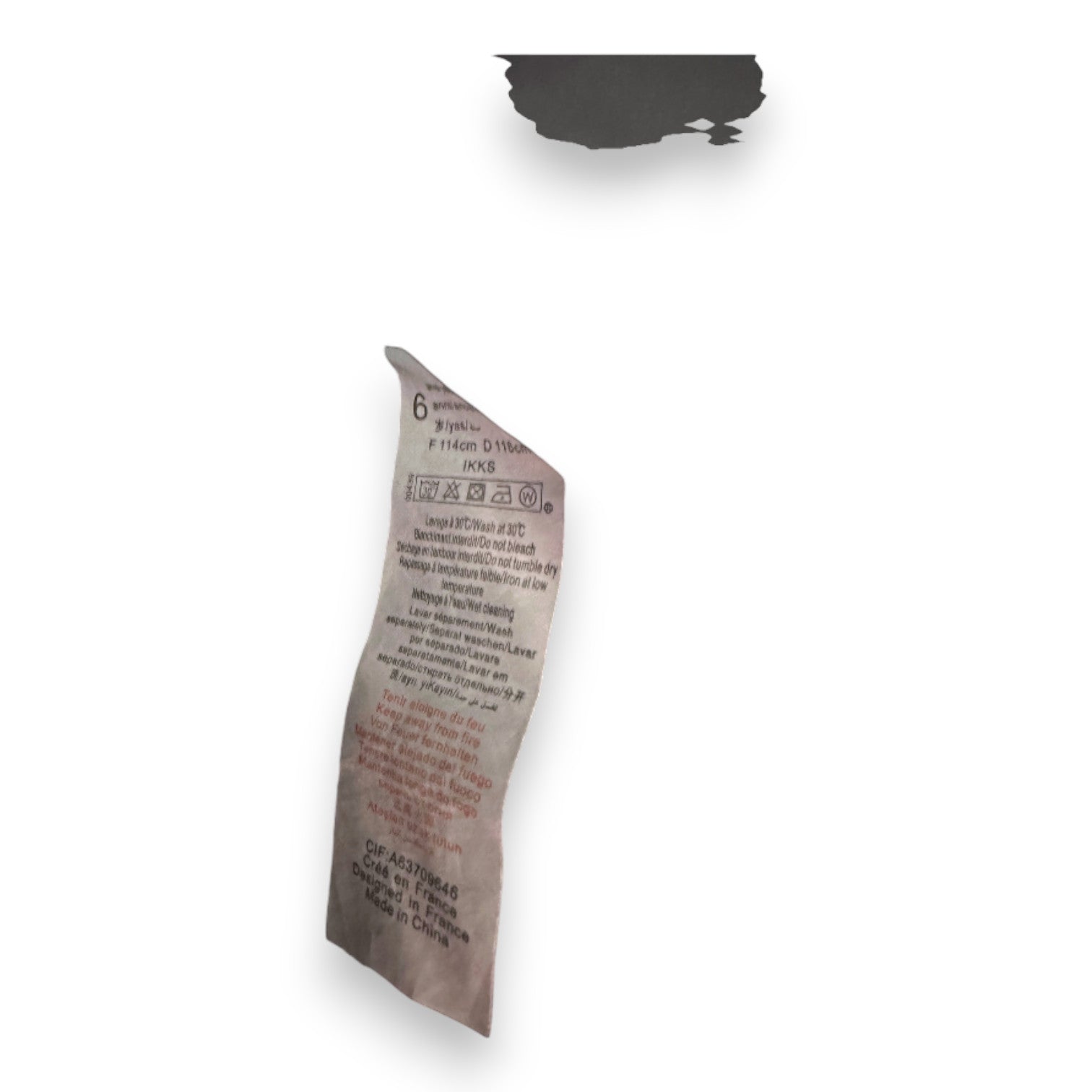 IKKS - Schwarze und graue Daunenjacke - 6 Jahre