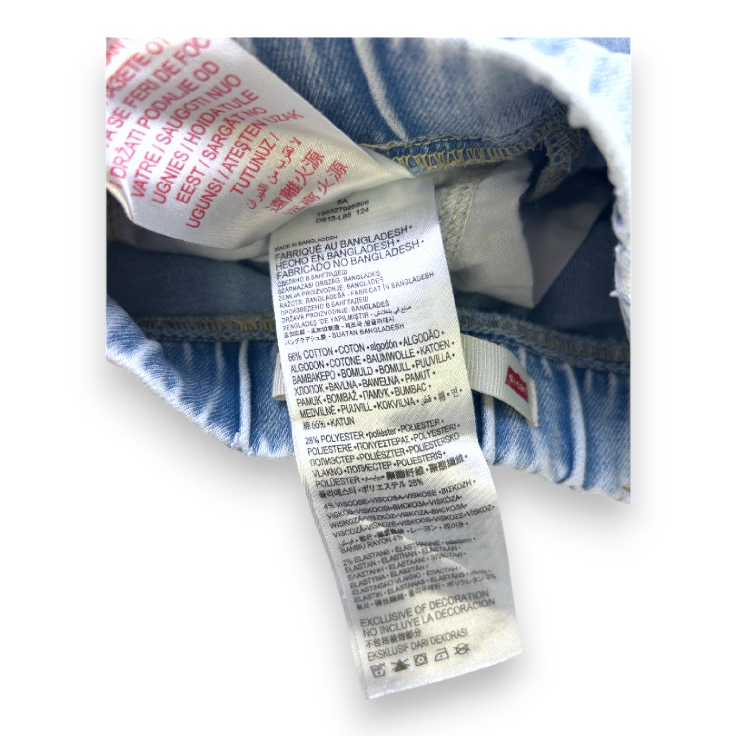 LEVI'S - Blaue Jeansshorts - 5 Jahre