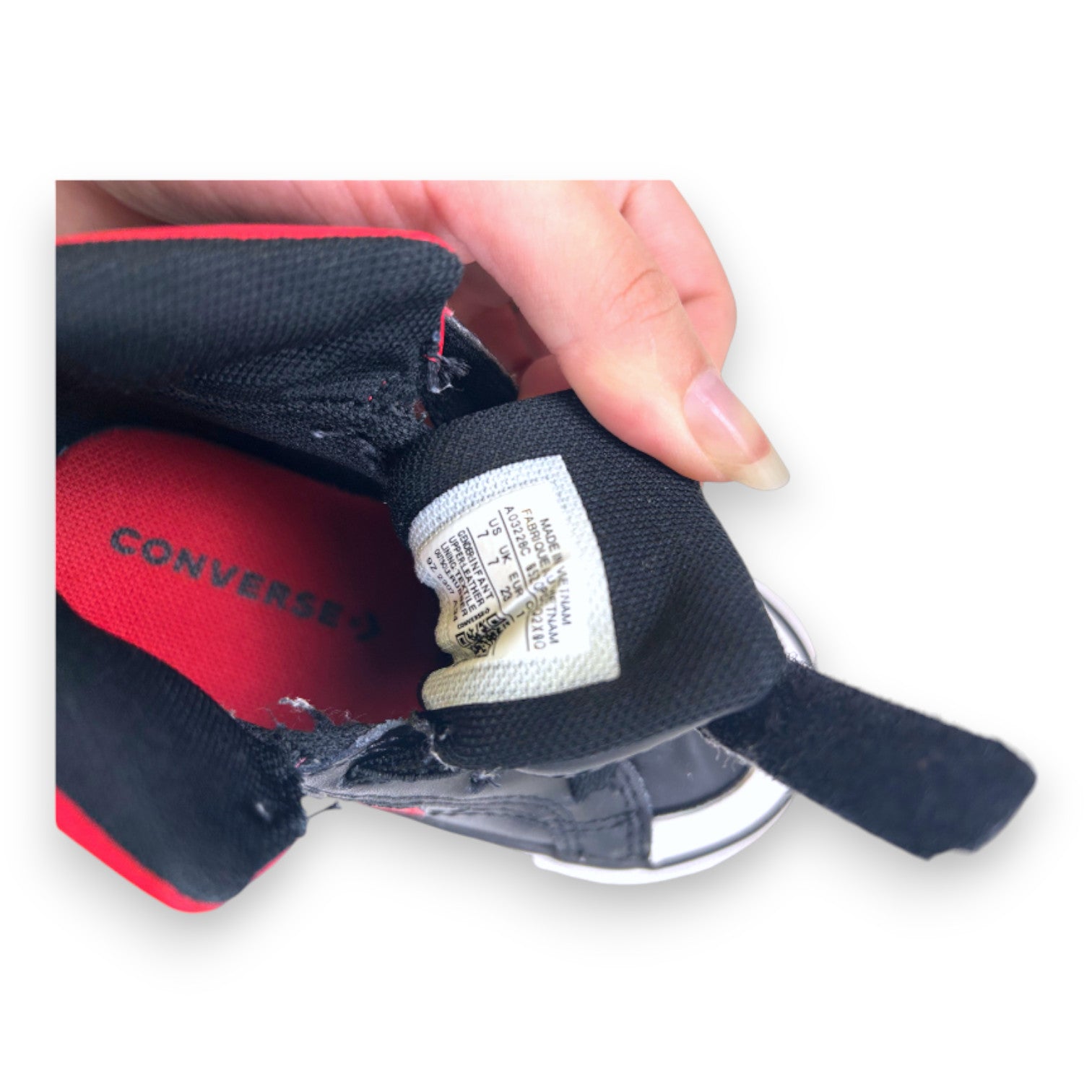 CONVERSE - Black and white sneakers - 23