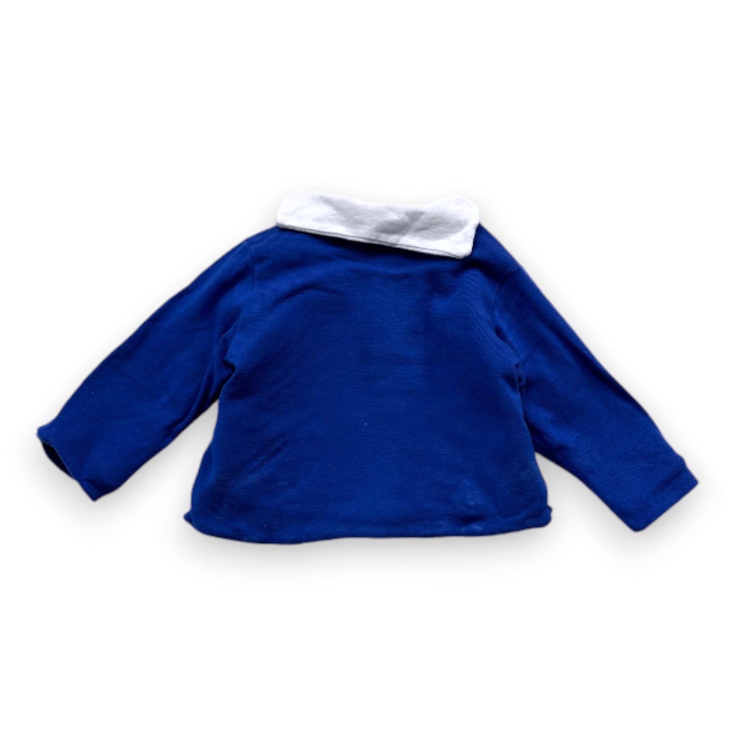 PETIT BATEAU - Wendbares blaues Unterhemd - 1 Monat