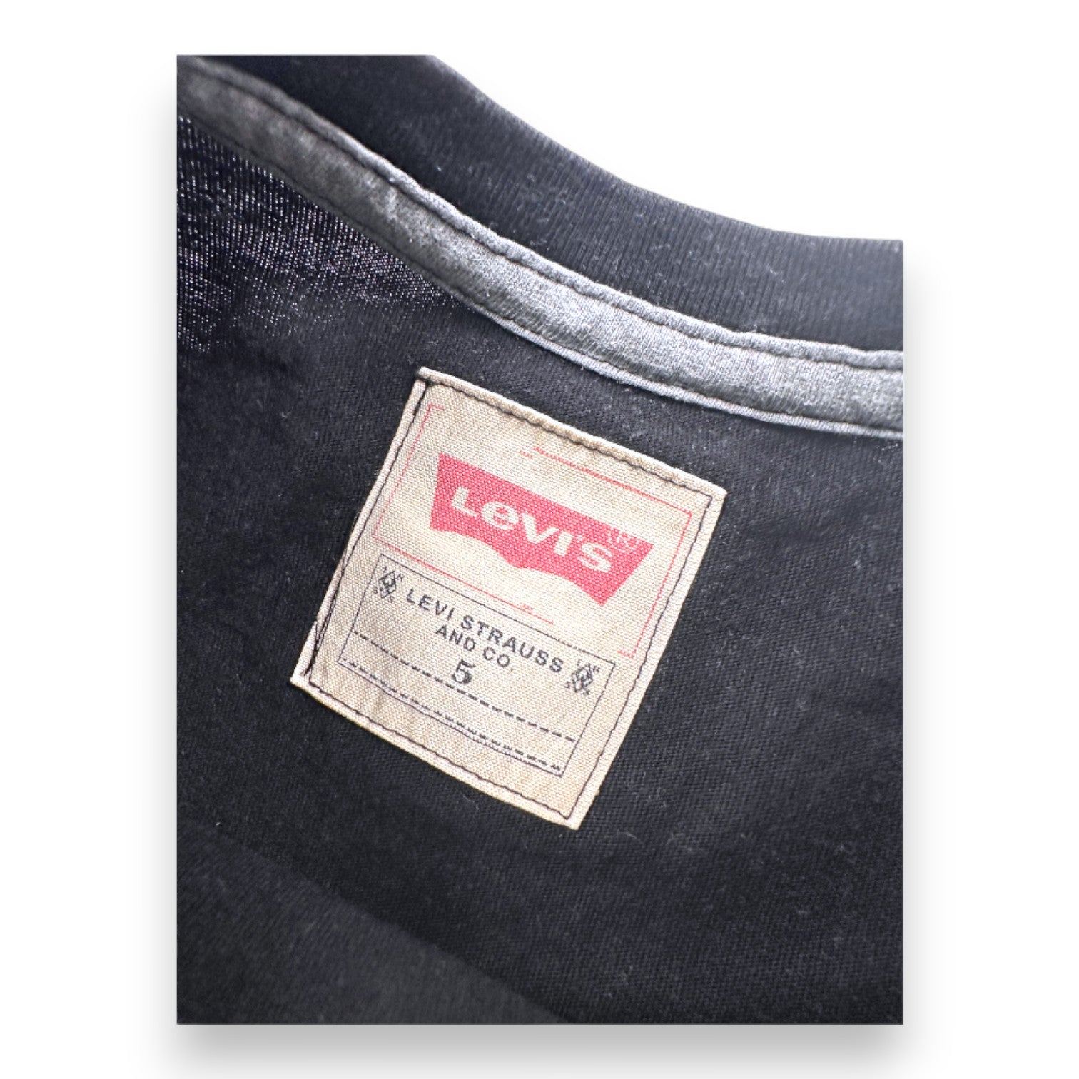 LEVI'S - Black "Levi's" short-sleeved T-shirt - 5 years