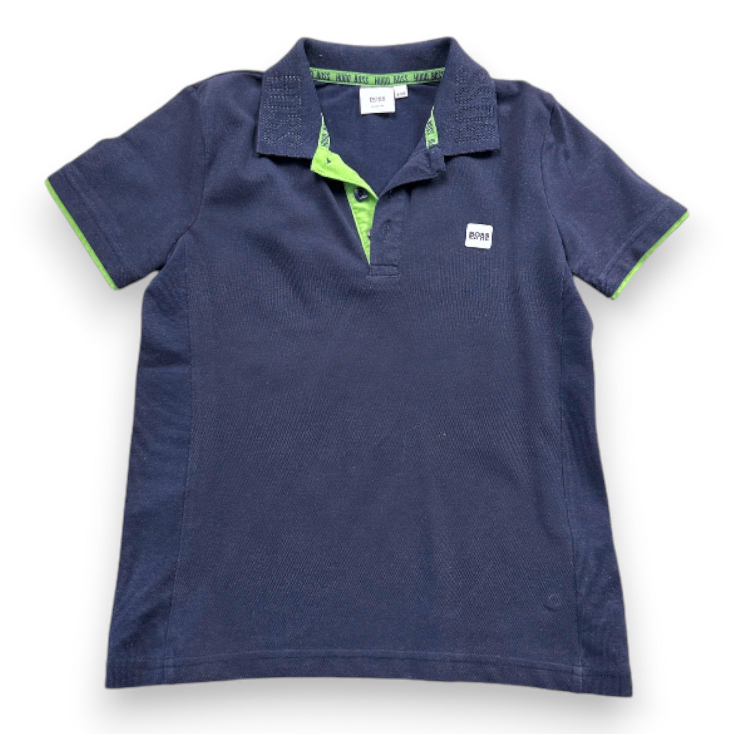 HUGO BOSS - Polo à manches courtes bleu marine - 8 ans