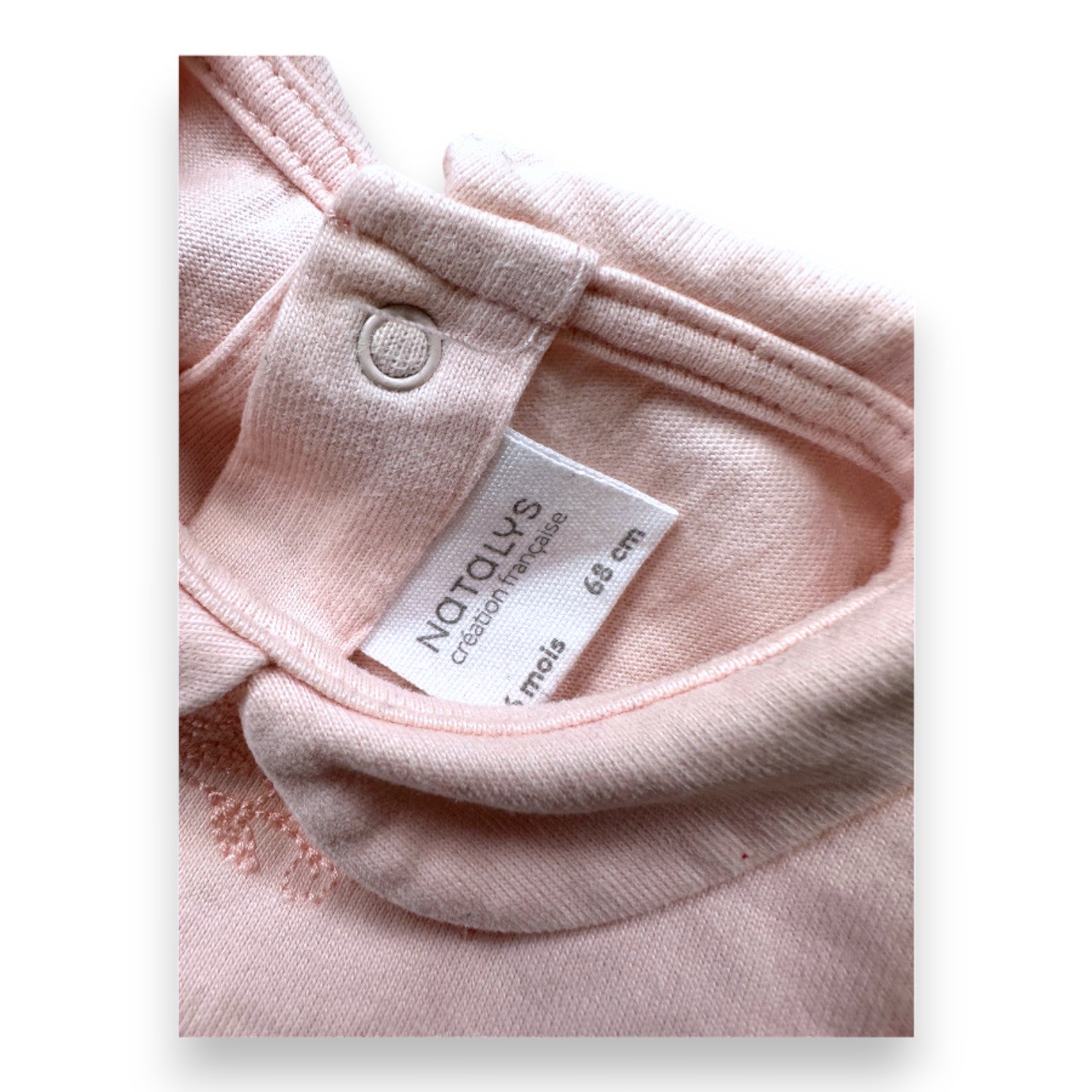 NATALYS - Pink long-sleeved T-shirt - 6 months