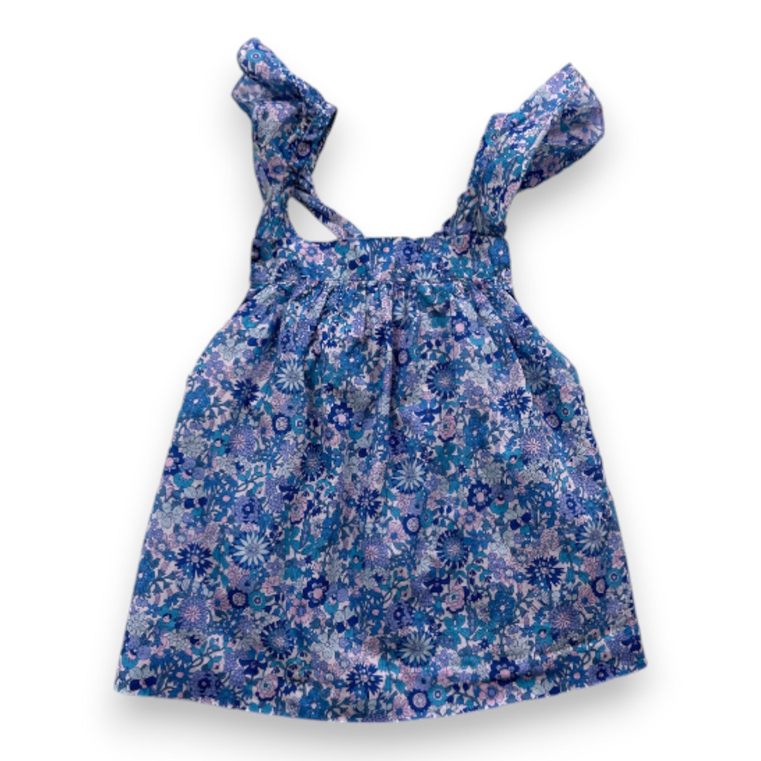 JACADI - Blue floral blouse - 2 years