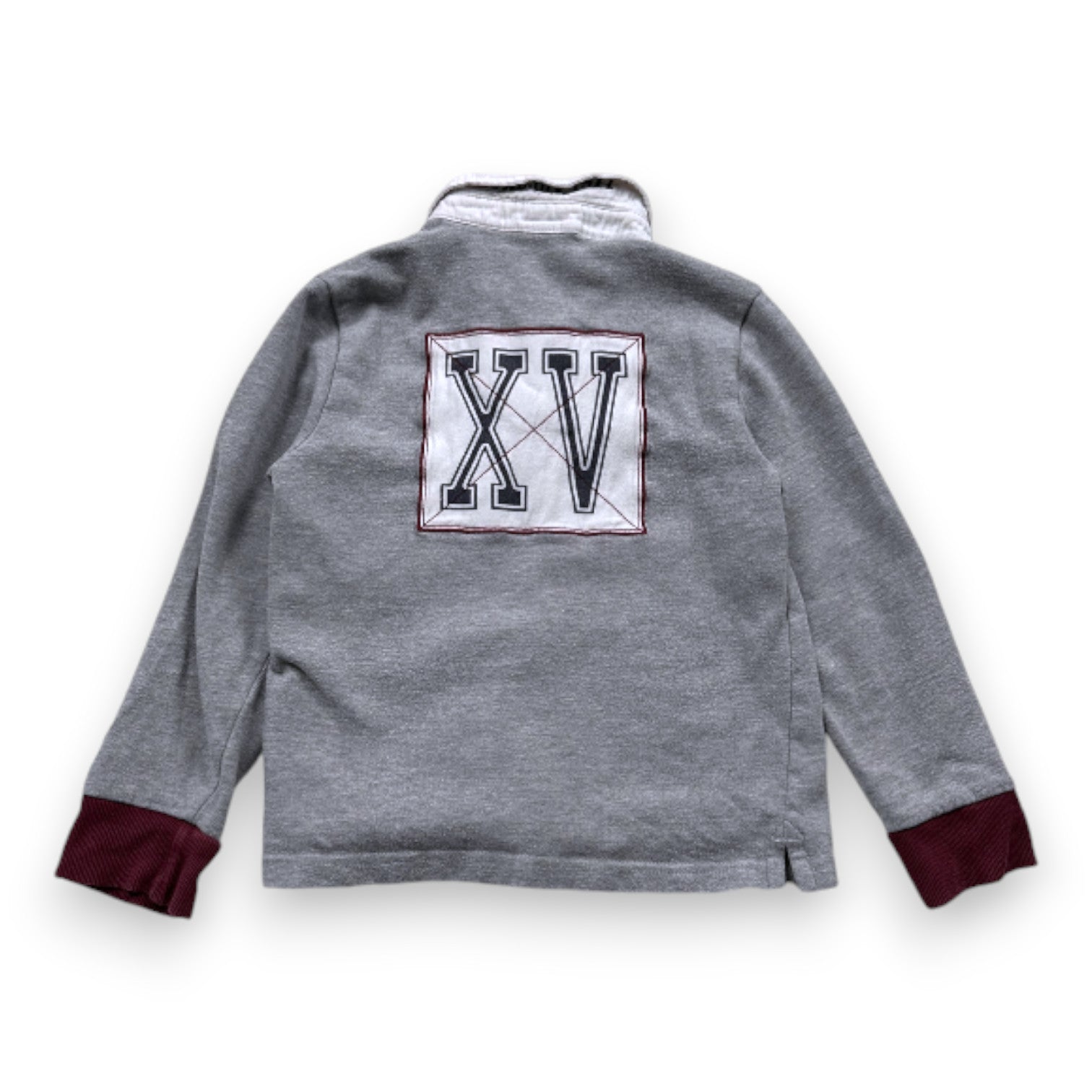 CYRILLUS - Polo gris à manches longues - 6 ans