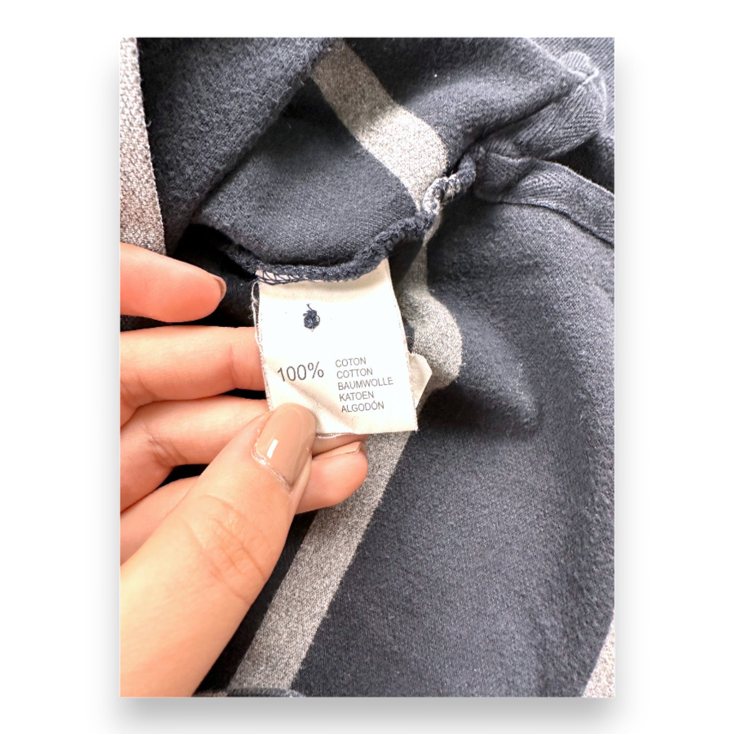 CYRILLUS - Grau-blau gestreiftes Langarm-Poloshirt - 6 Jahre