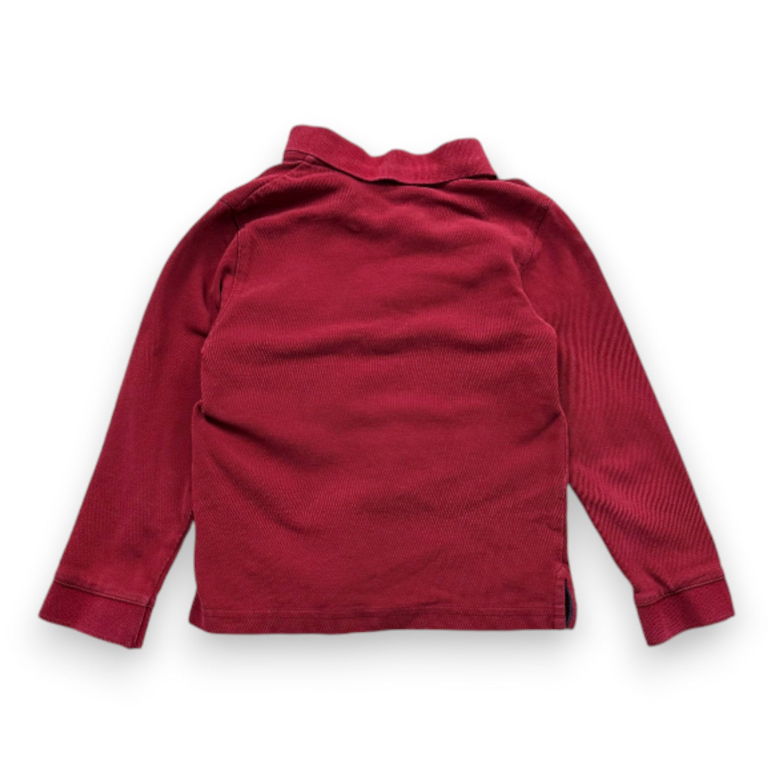 CYRILLUS - Polo à manches longues rouge - 5 ans