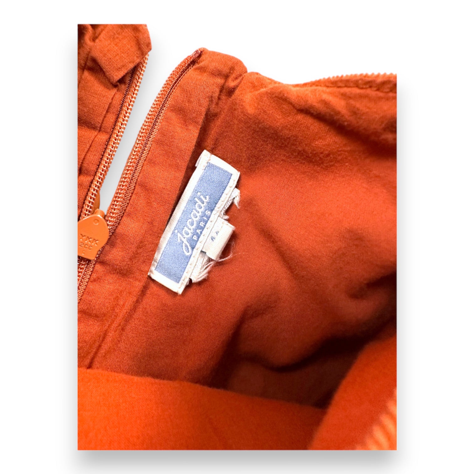 JACADI - Robe en velours marron imprimé hérisson - 4 ans