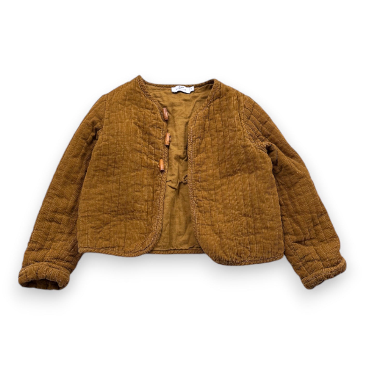 CYRILLUS - veste légère marron en velours - 6 ans