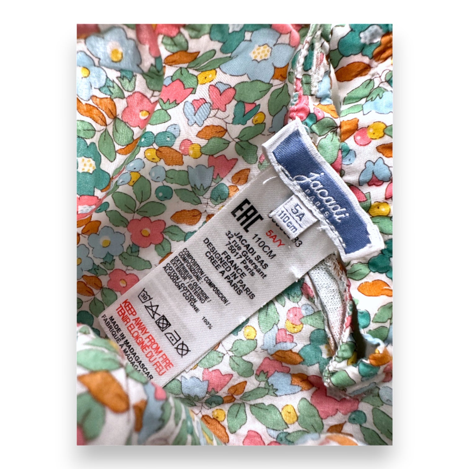 JACADI - Long-sleeved floral blouse - 5 years