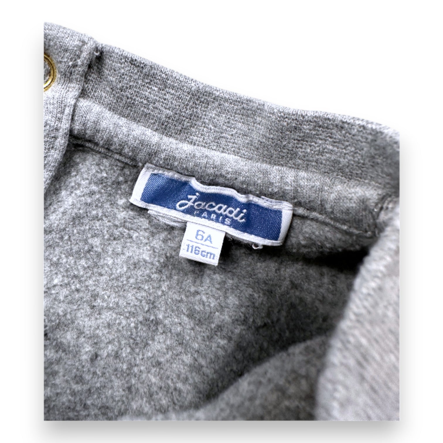 JACADI - graues Sweatshirt mit Pailletten - 6 Jahre
