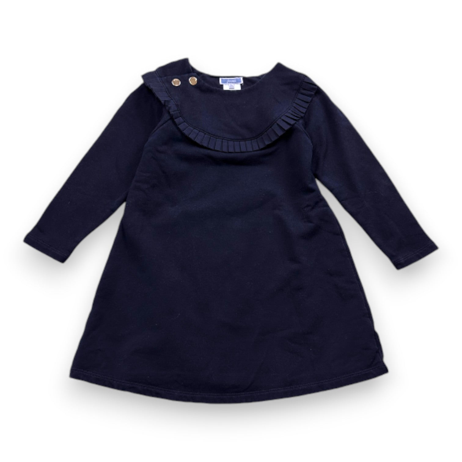 JACADI - Robe bleu marine à manches longues - 6 ans