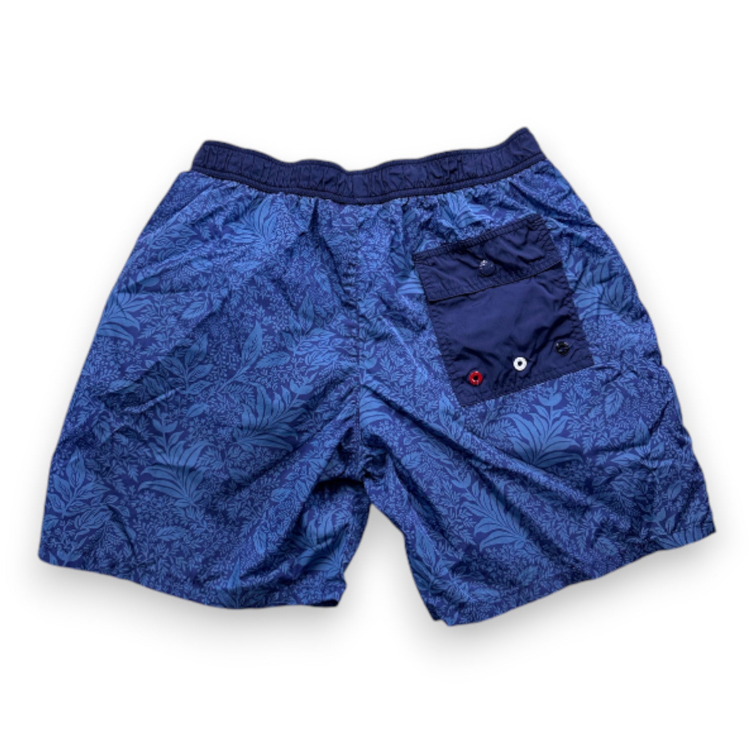 MONCLER - Blue patterned swim shorts - 12 years