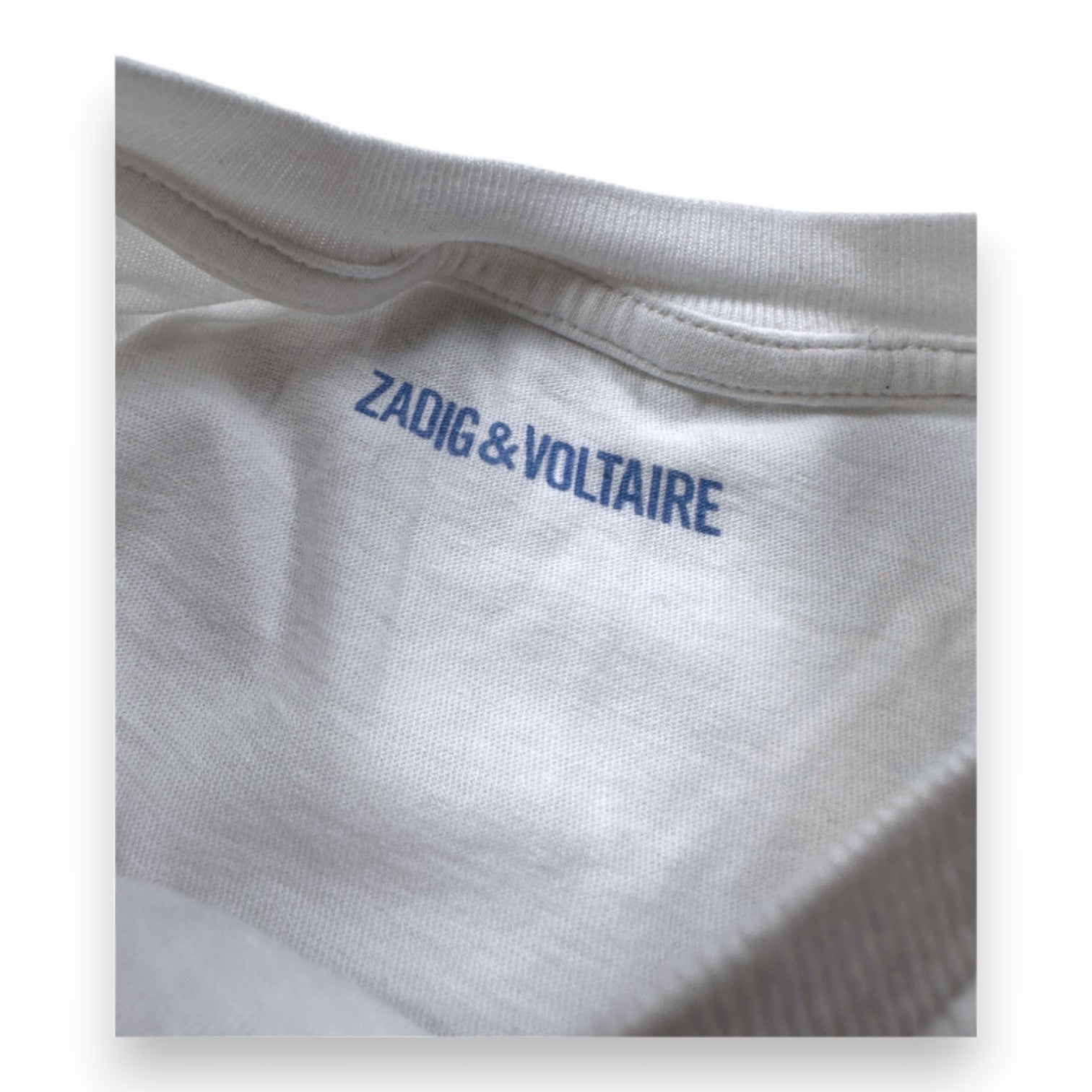 ZADIG &amp; VOLTAIRE - Weißes Langarm-T-Shirt mit Aufdruck - 12 Jahre