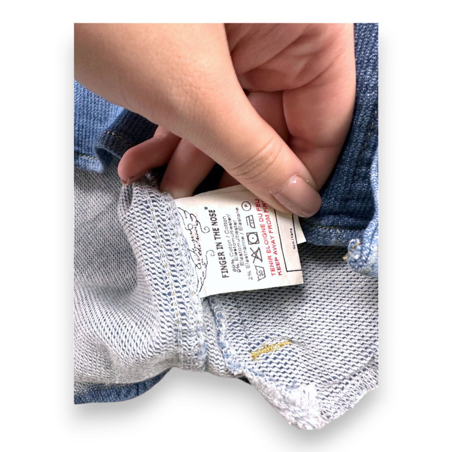 FINGER IN THE NOSE - Blaues Jeanshemd - 10 Jahre