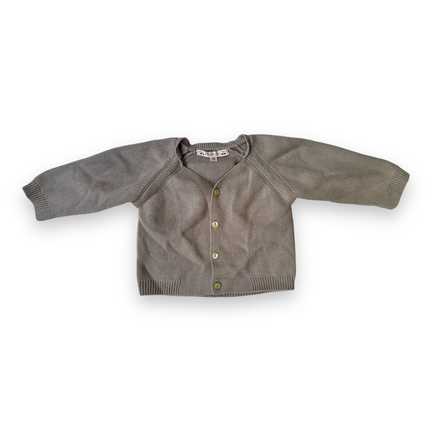 BONPOINT - Grey cardigan - 12 months