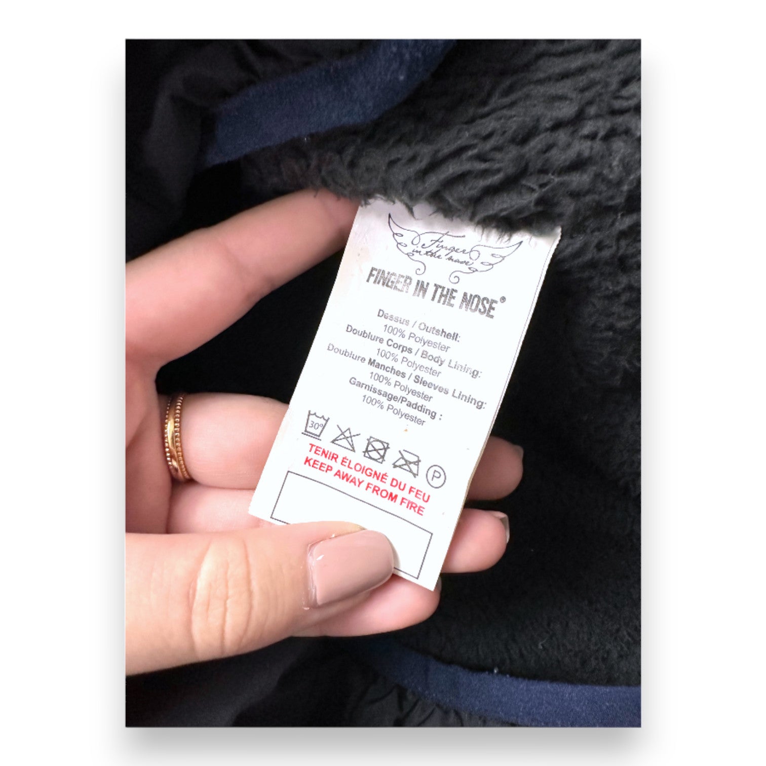 FINGER IN THE NOSE - Black windbreaker jacket - 8 years