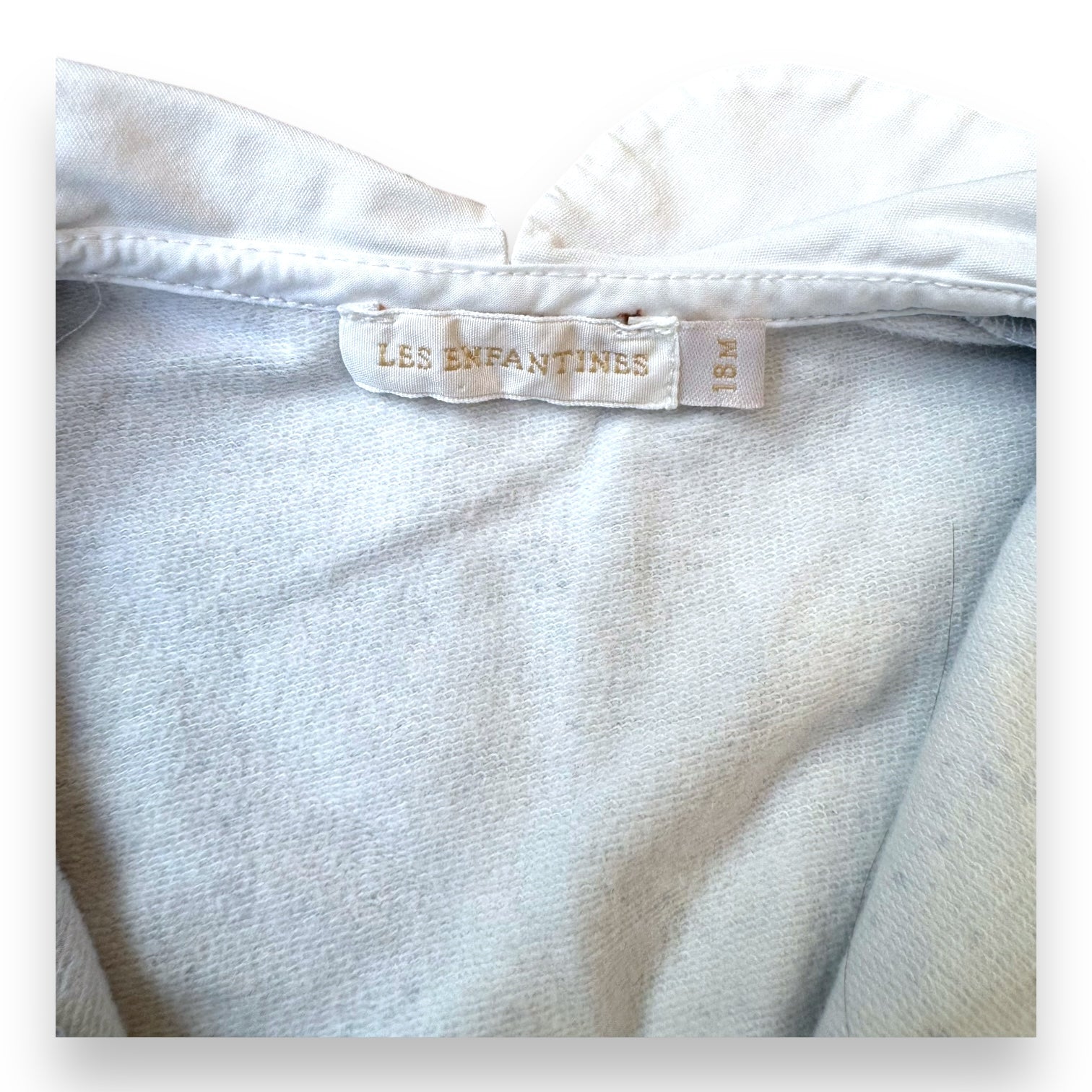 LES ENFANTINES - Combinaison bleue fleurie - 18 mois