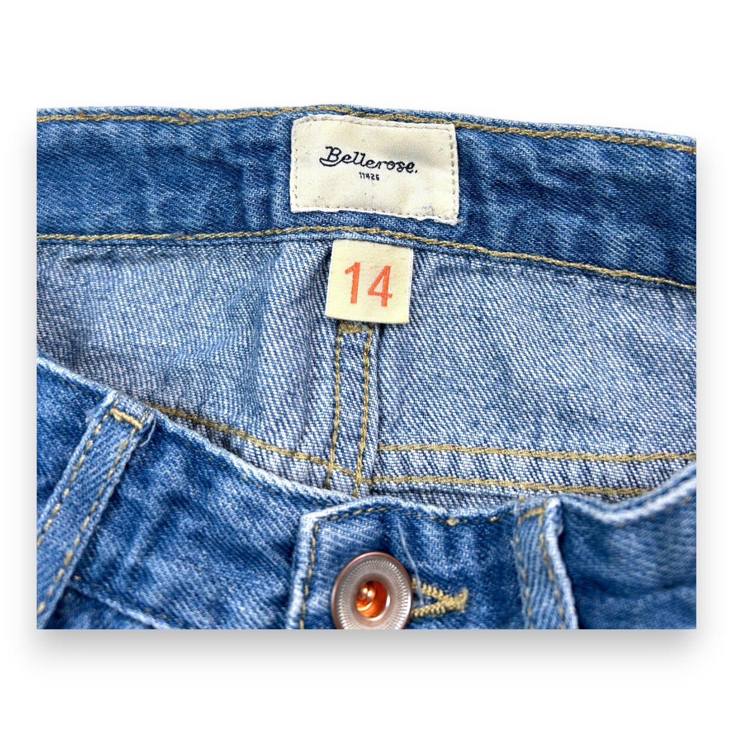 BELLEROSE - Zweifarbige gewaschene Jeans - 14 Jahre alt