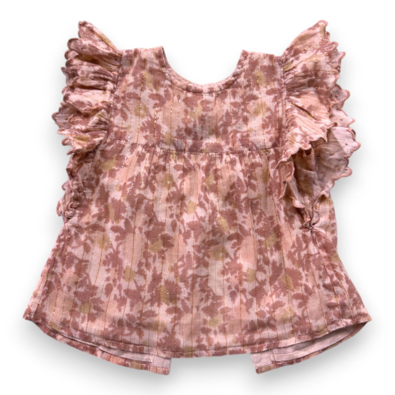 LOUIS LOUISE - Rosa Bluse mit Blumenmuster - 2 Jahre