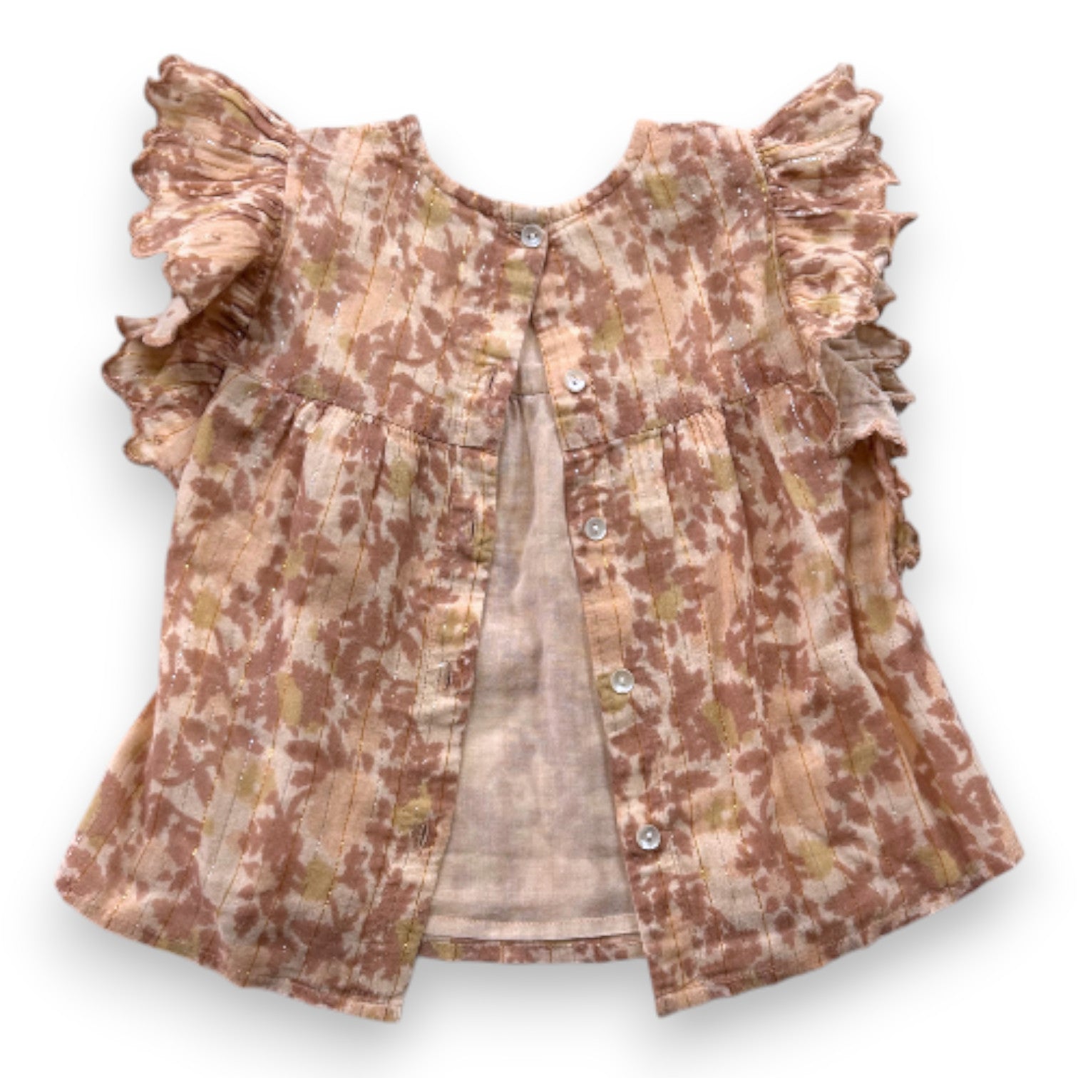 LOUIS LOUISE - Rosa Bluse mit Blumenmuster - 2 Jahre
