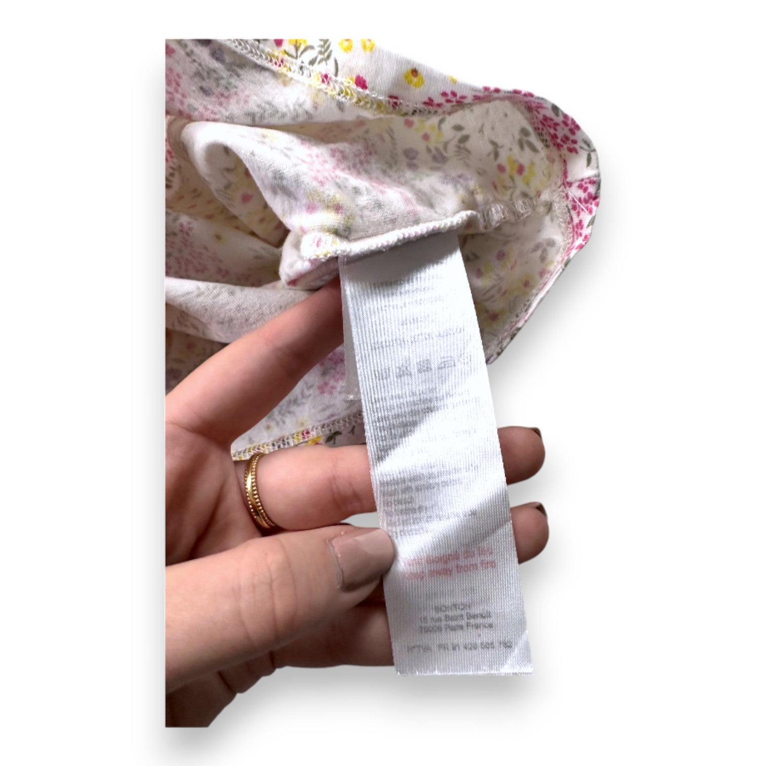 BONONT - Weißes, geblümtes Kurzarm-T-Shirt - 4 Jahre