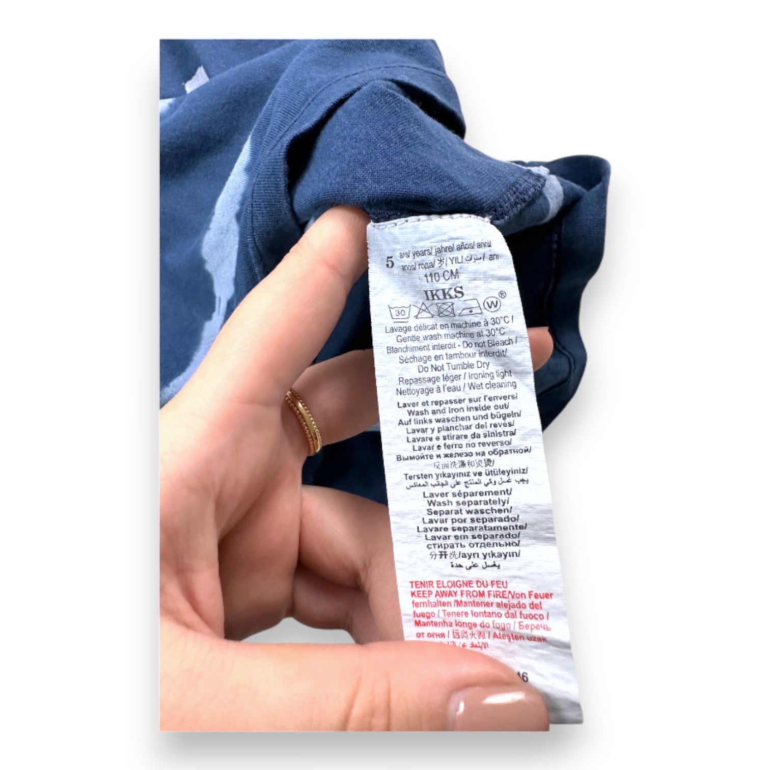 IKKS - Blue T-shirt with print - 5 years