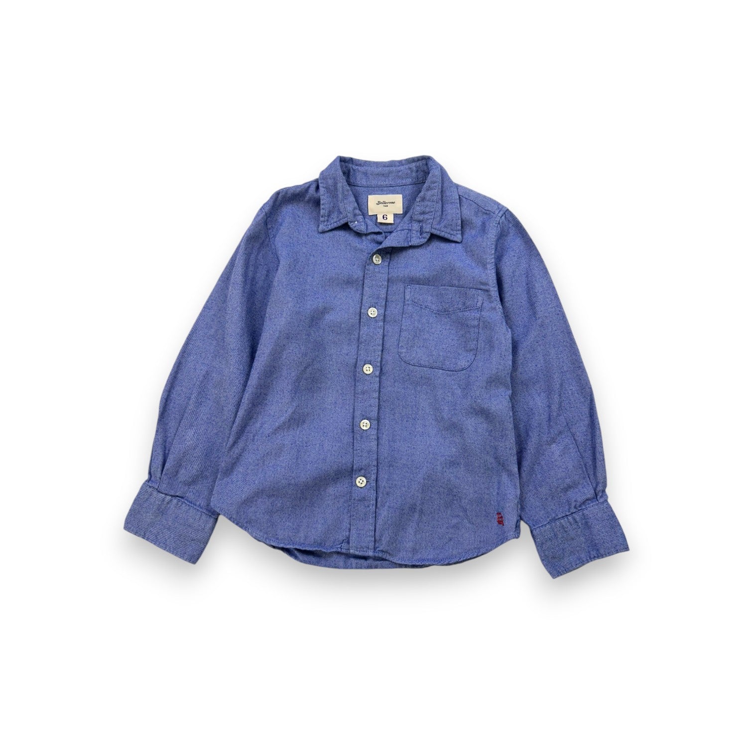 BELLEROSE - Blue long-sleeved shirt - 6 years