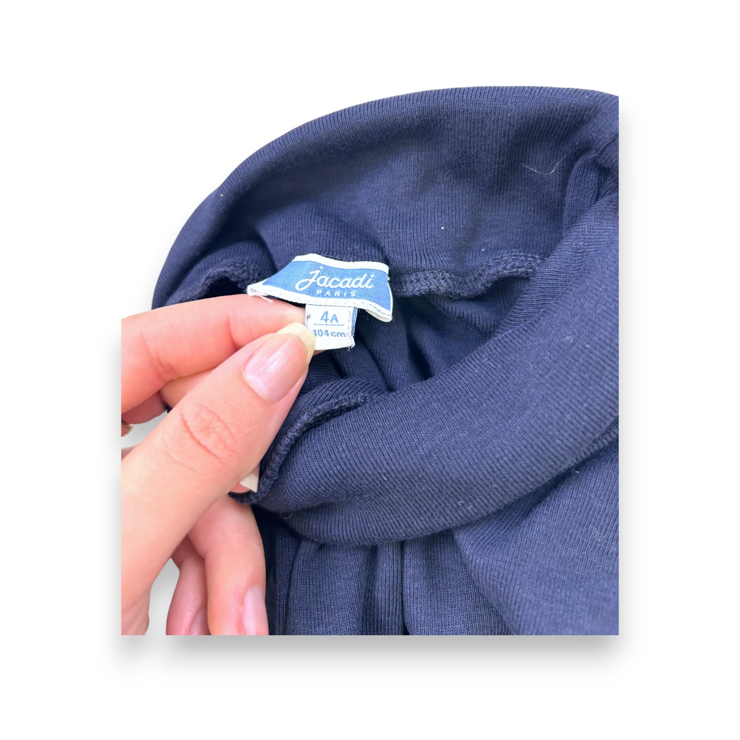 JACADI - Marineblauer Rollkragenpullover - 4 Jahre