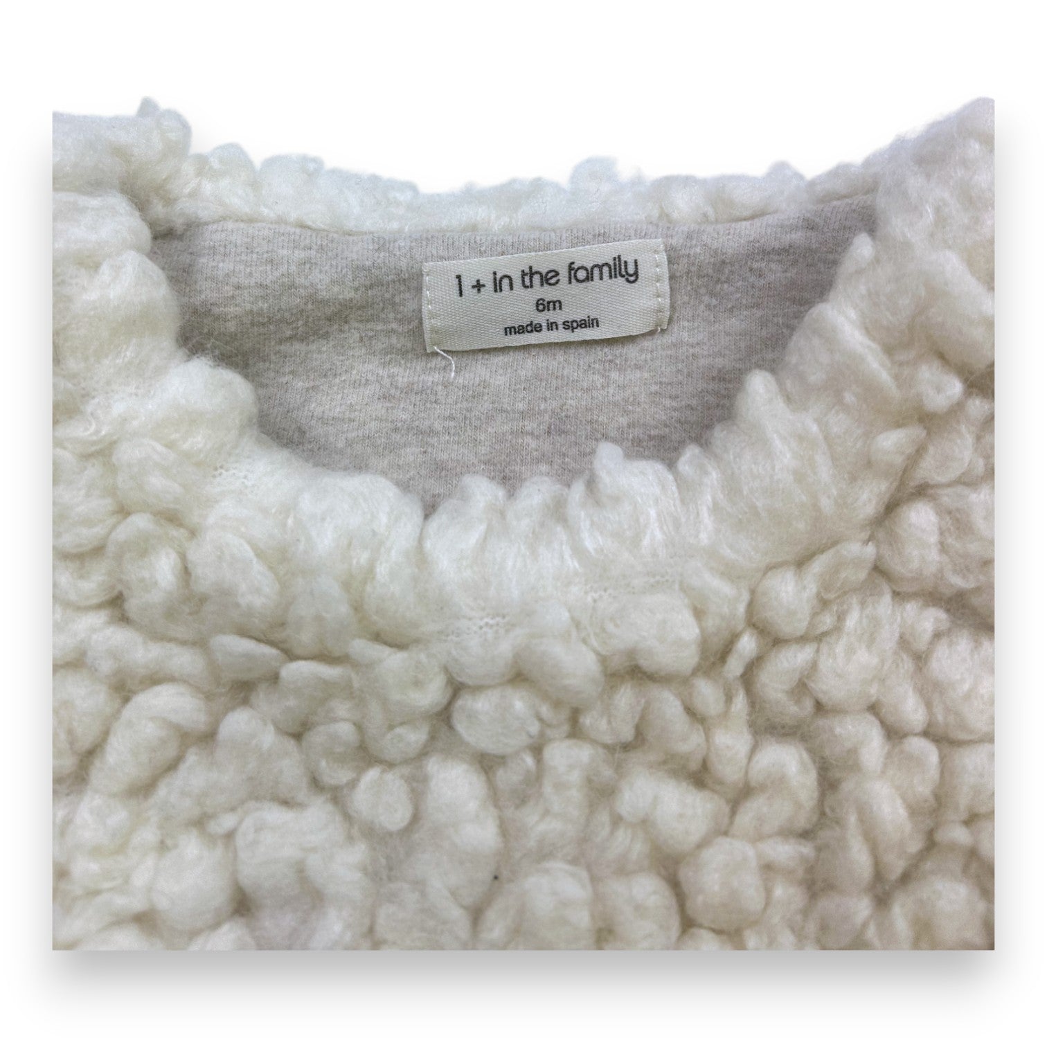 1 + IN THE FAMILY - Fausse fourrure sans manches sherpa - 6 mois