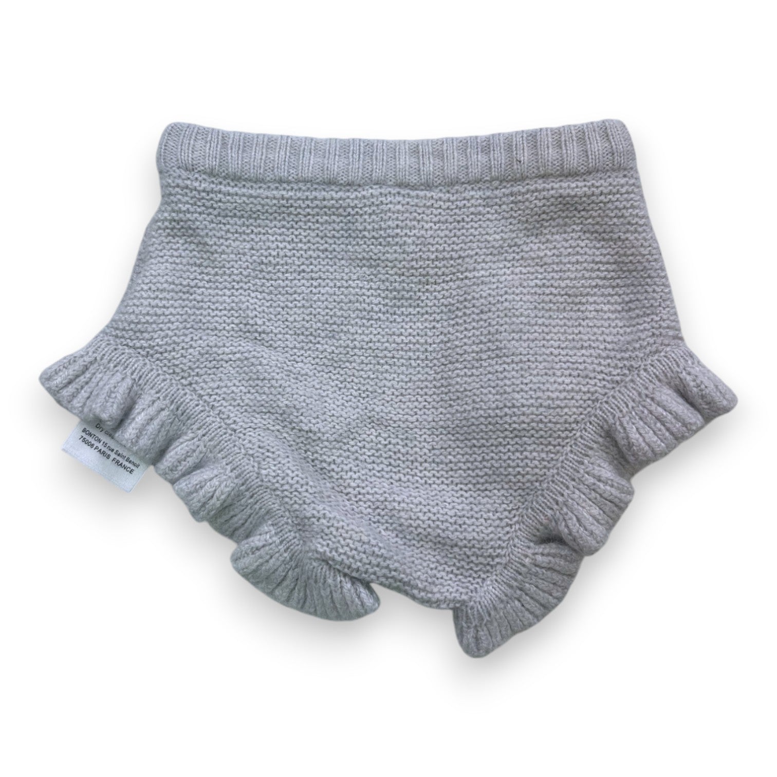 BONTON - Grey knitted ruffled bloomers - 6 months