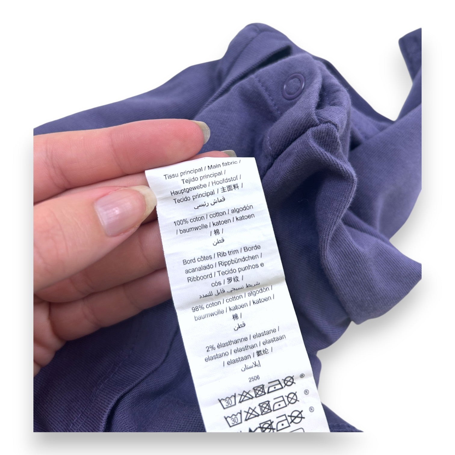 IKKS - Marineblaues Langarm-T-Shirt - 12 Monate