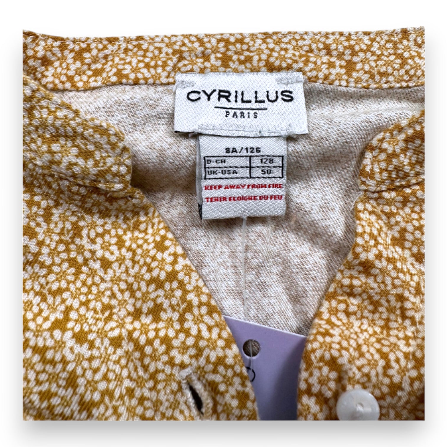 CYRILLUS - Yellow floral dress - 8 years