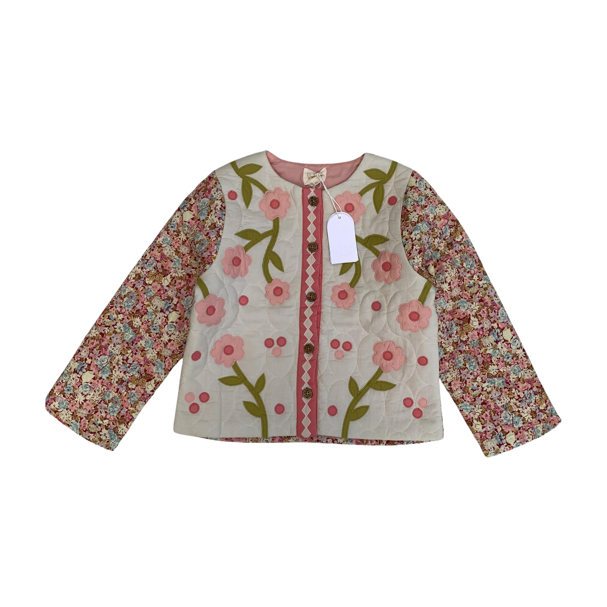 LOUISE MISHA - VESTE - BEIGE, ROSE - 8 ANS