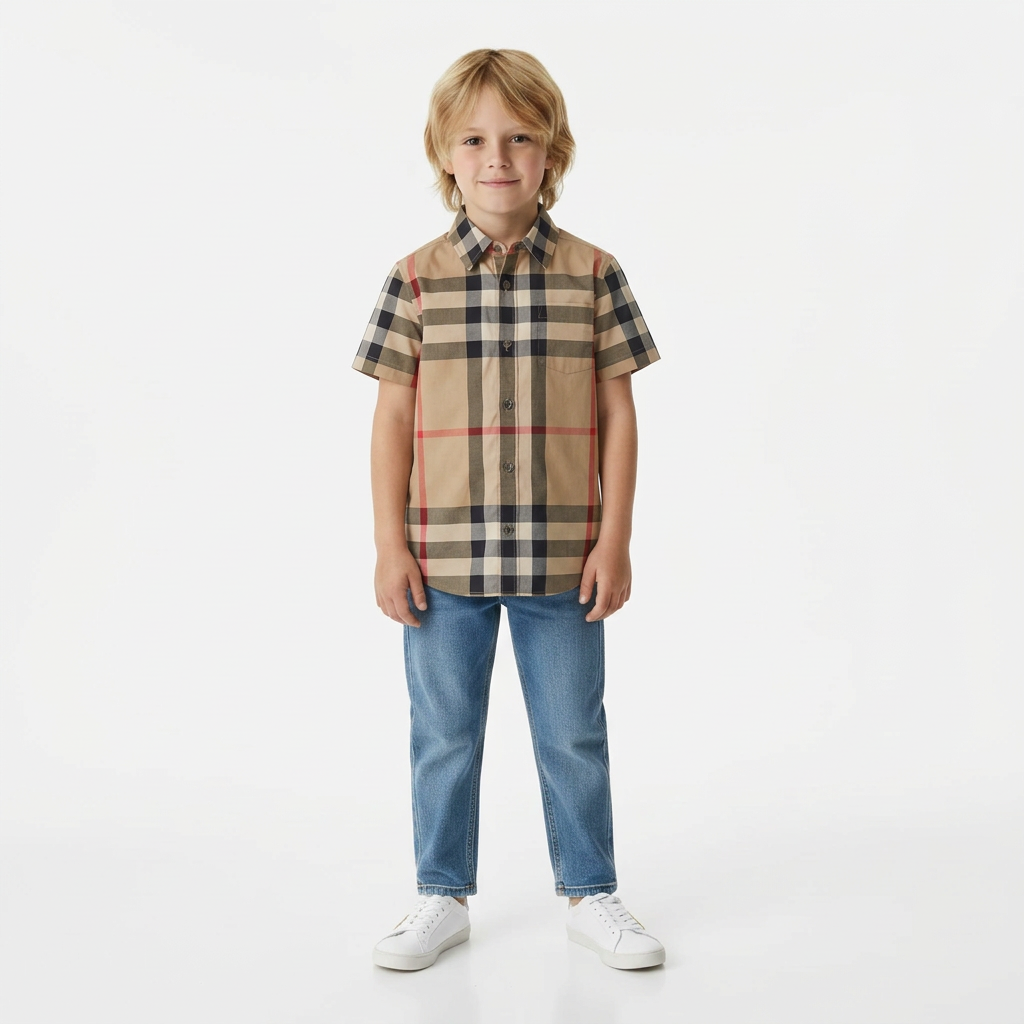 BURBERRY - CHEMISE - BEIGE - 6 ANS