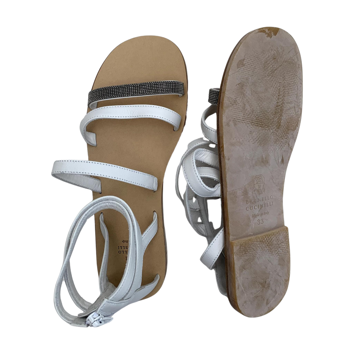 BRUNELLO CUCINELLI - SANDALES - BLANC -  33