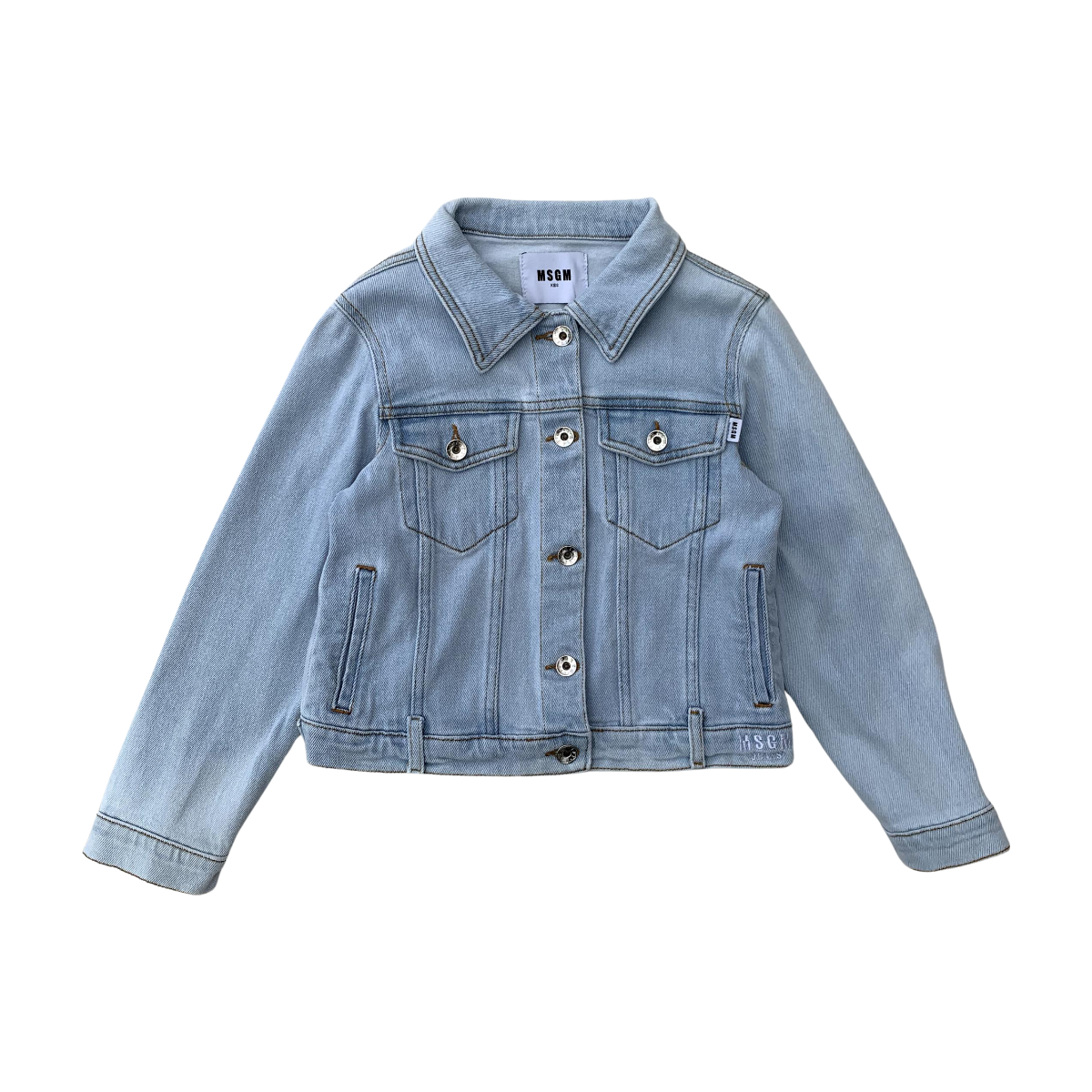 MSGM - VESTE EN JEAN - BLEU - 8 ANS