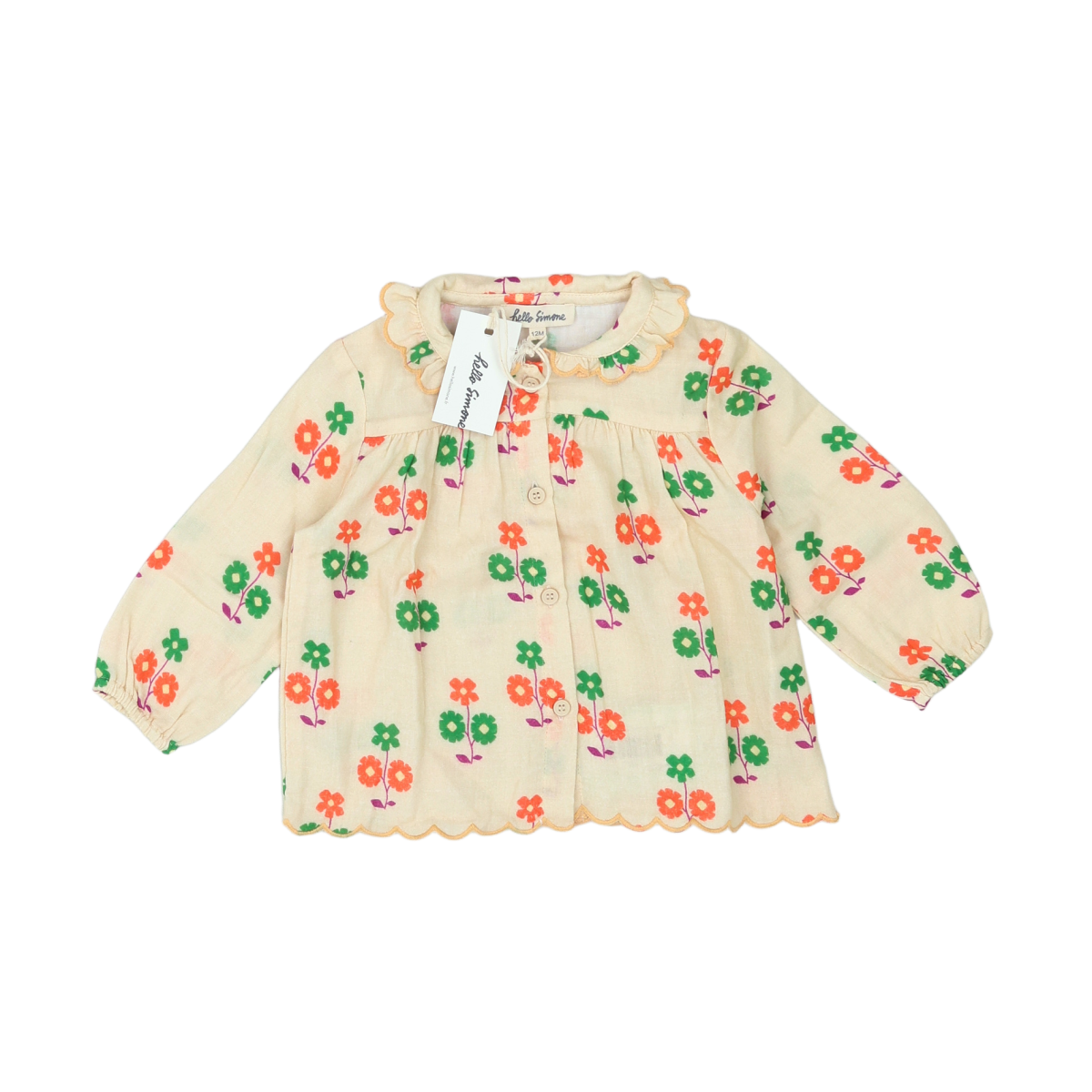 HELLO SIMONE - BLOUSE - BLANC - 12 MOIS