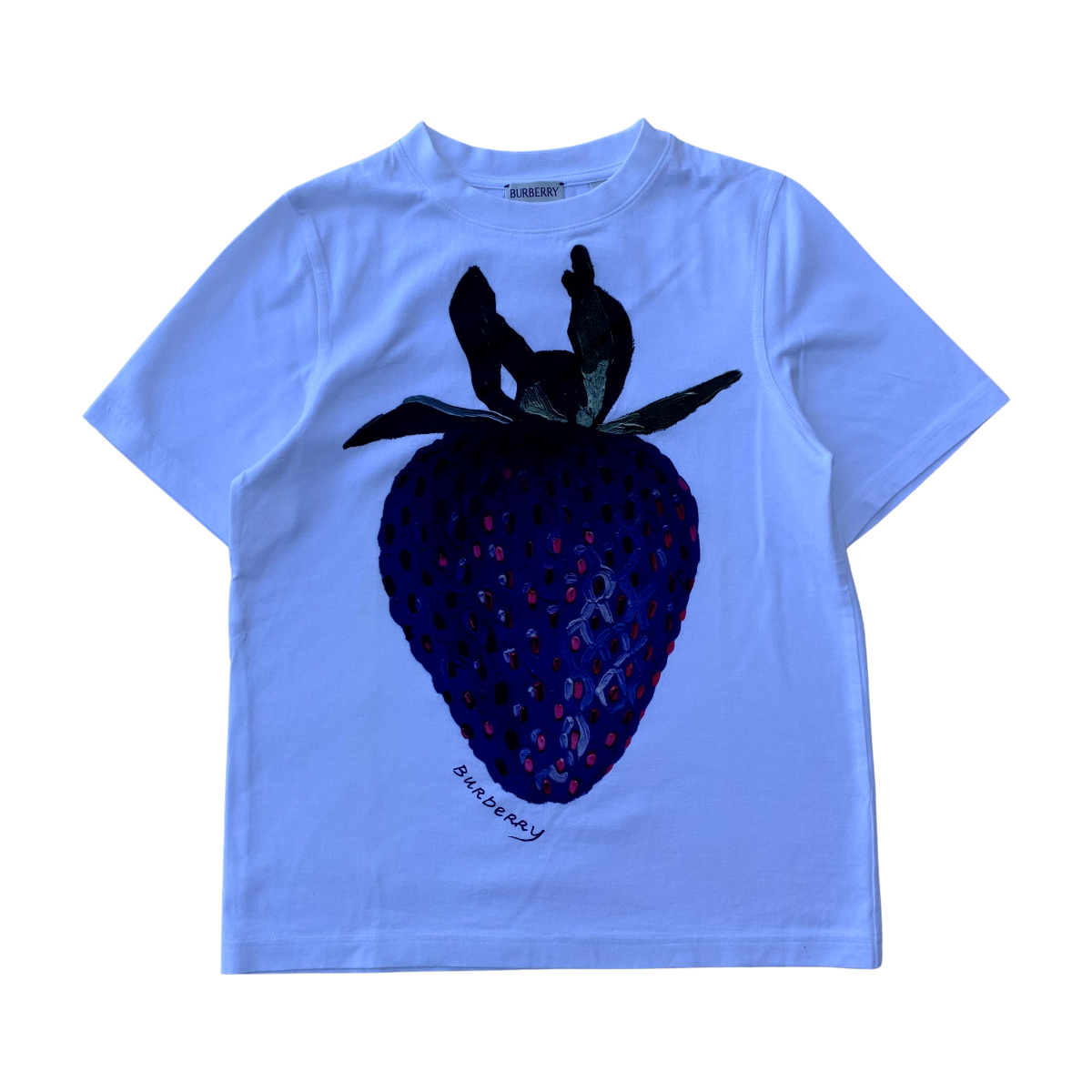 BURBERRY - T-SHIRT - BLANC - 10 ANS
