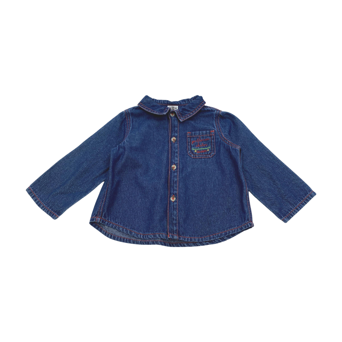 BONTON - CHEMISE - BLEU - 18 MOIS