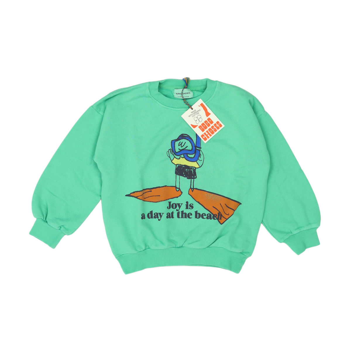 BOBO CHOSES - PULL - VERT - 8 ANS