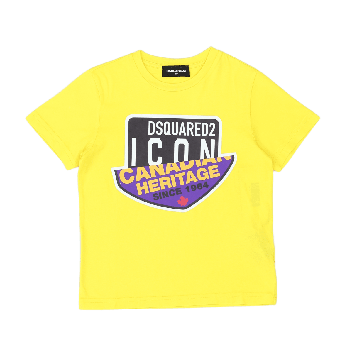 DSQUARED2 - T-SHIRT - JAUNE - 6 ANS