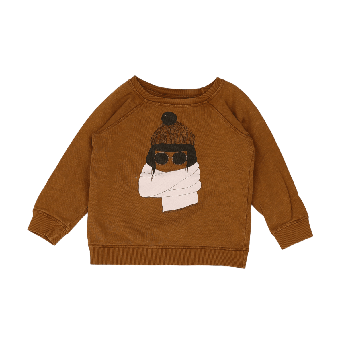 BONTON - SWEAT - MARRON - 6 ANS