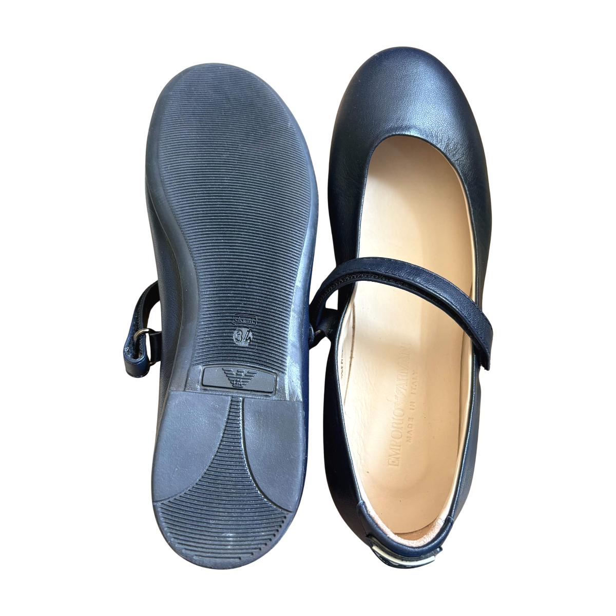 ARMANI - BALLERINES - BLEU -  34