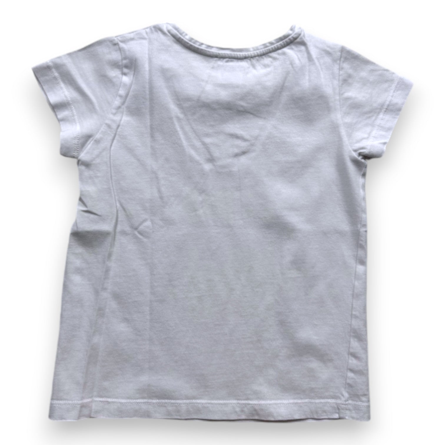 JACADI - T-SHIRT - WHITE, PINK - 6 YEARS