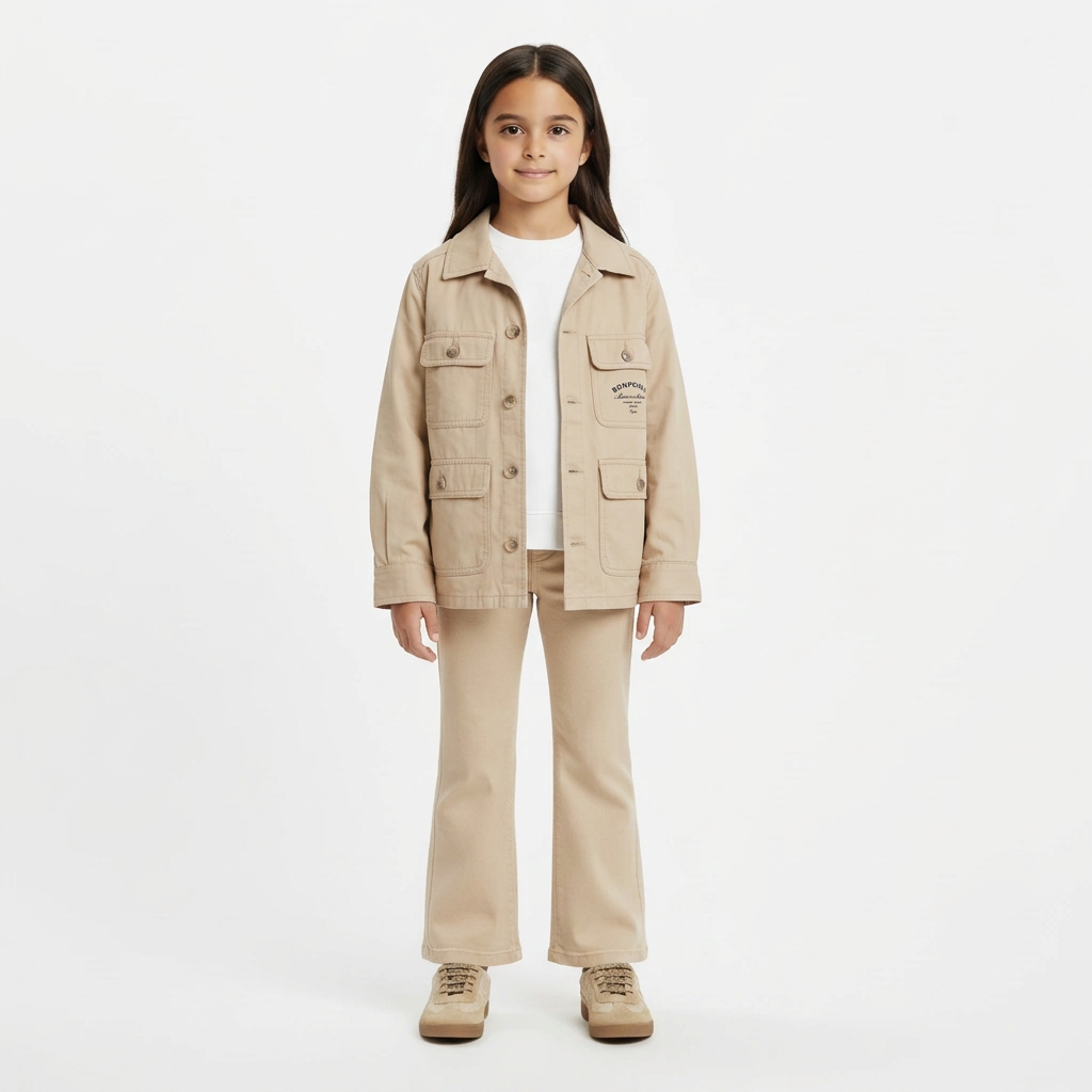 BONPOINT - VESTE - BEIGE - 6 ANS