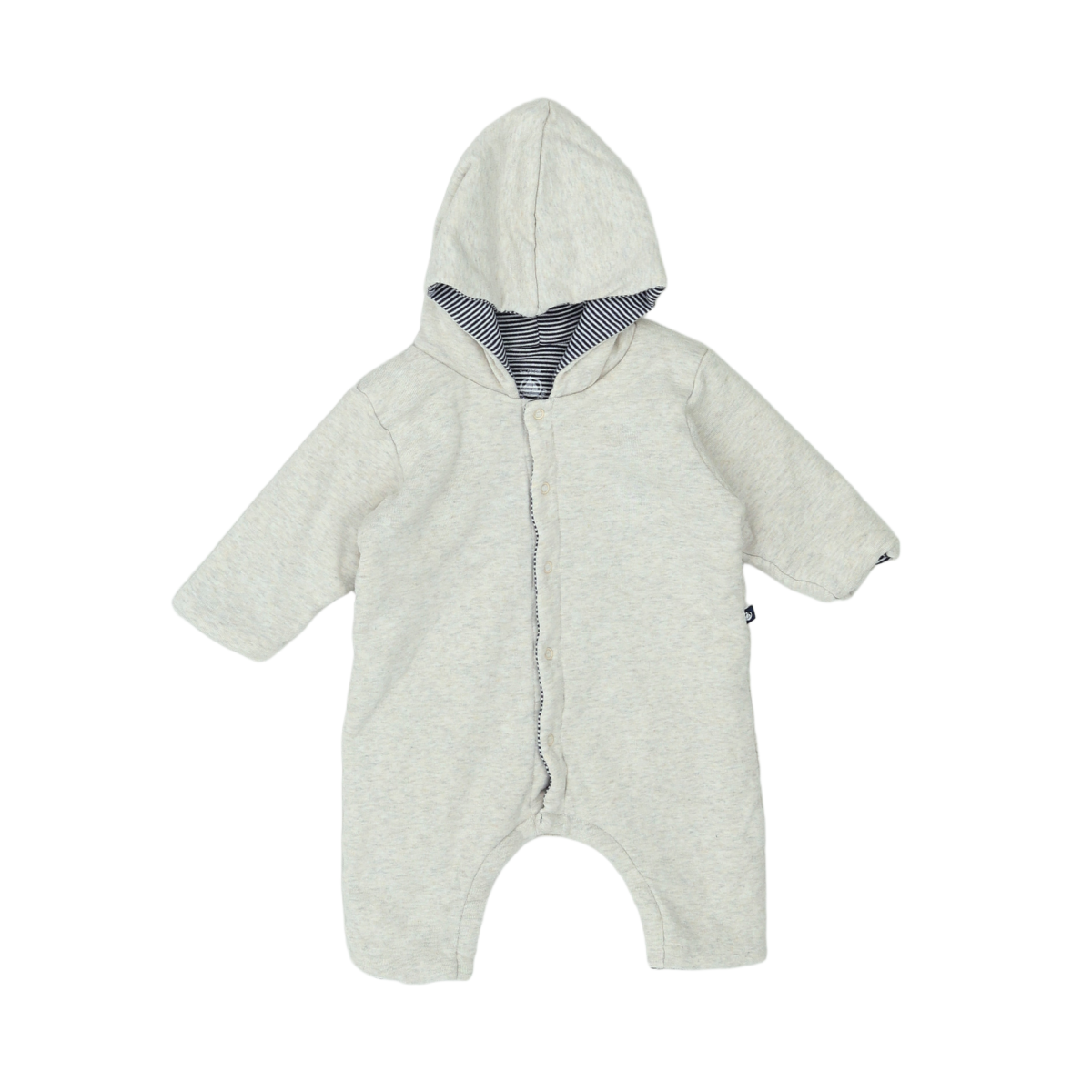 PETIT BATEAU - COMBINAISON - GRIS - 3 MOIS